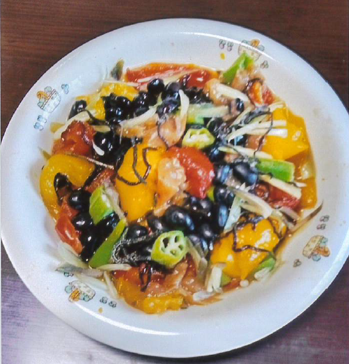 夏野菜・蒸し黒豆でもっとおいしく！！