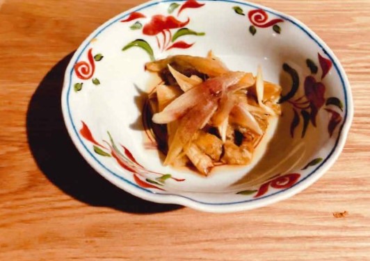 焼きなすとみょうがのおひたし
